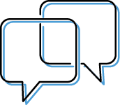 Chat Bubbles Blue