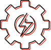 cog bolt red